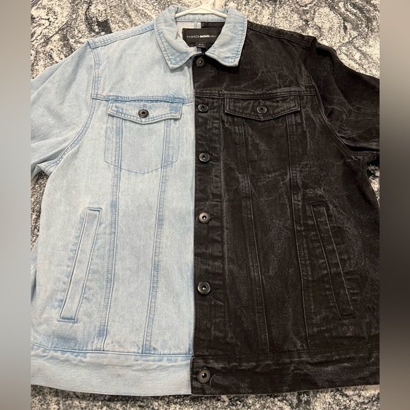 Fashion Nova Jackets & Coats Twotone Mens Denim Jacket Poshmark